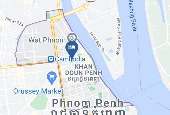 Doun Penh - Tin Tin Hotel Maps