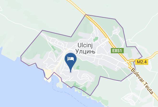 Ulcinj - Tina Rooms Maps