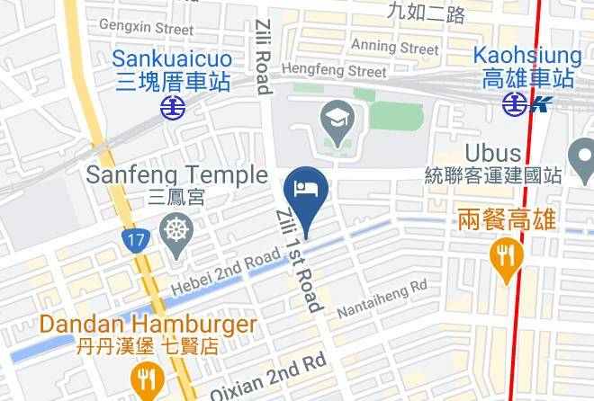 Sanmin District - Ting Bnb Hotel Maps