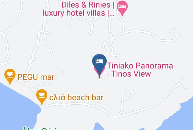Tinos - Tiniako Panorama Tinos View Maps