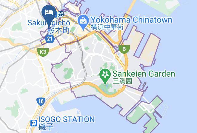 Yokohama City Naka Ward - Tinys Yokohama Hinodecho Maps