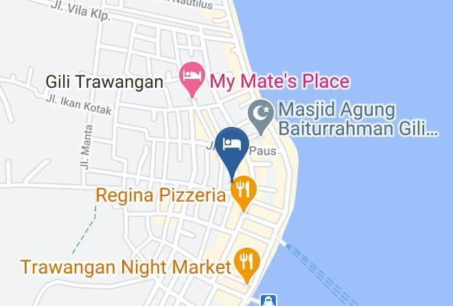 North Lombok Regency - Tipsea Turtle Gili Trawangan Maps