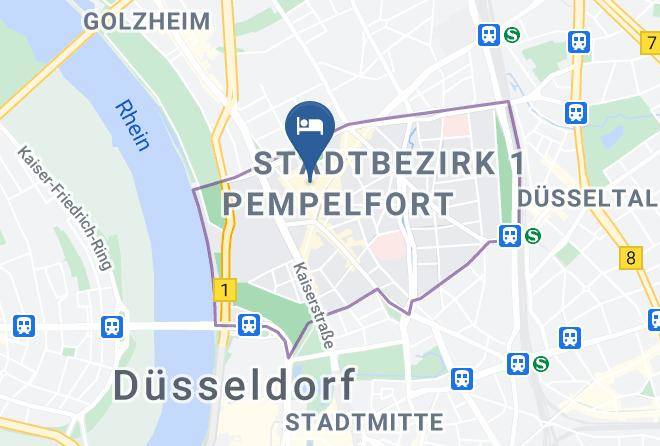 Hotel National Dusseldorf Map