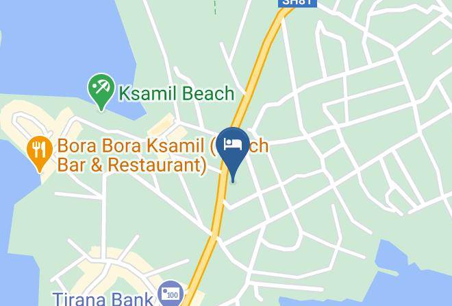 Saranda - Tirana Hotel Ksamil Maps