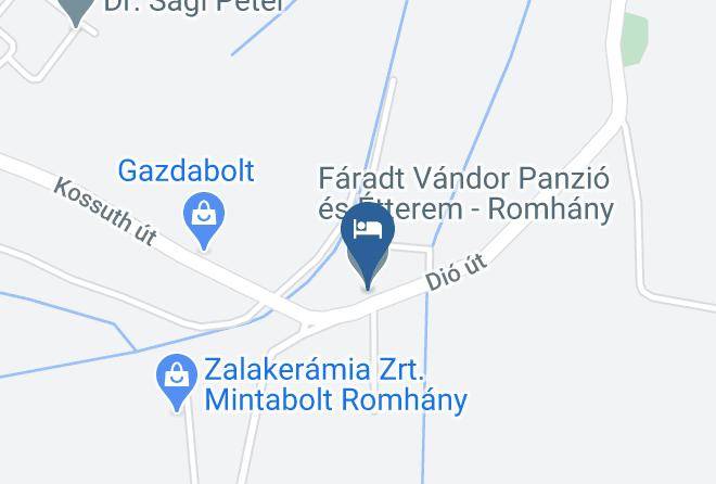 Tired Traveling Hotel And Restaurant Romhany Map