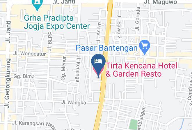 Bantul Regency - Tirta Kencana Hotel & Garden Resto Maps