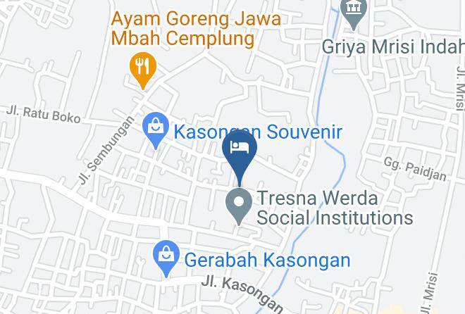 Bantul Regency - Tirto Raharjo Temple Maps