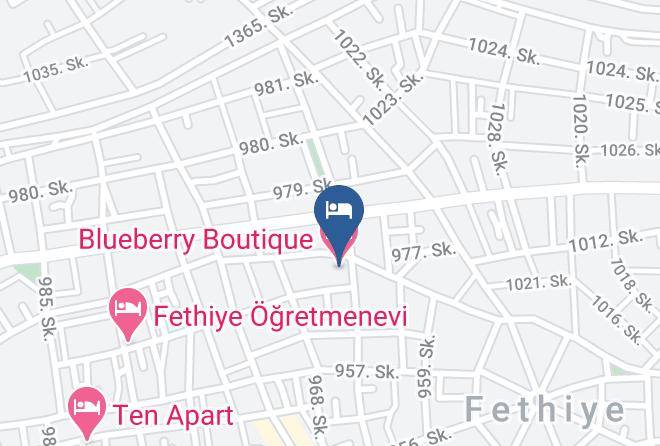 Fethiye - Blueberry Boutique Hotel Maps