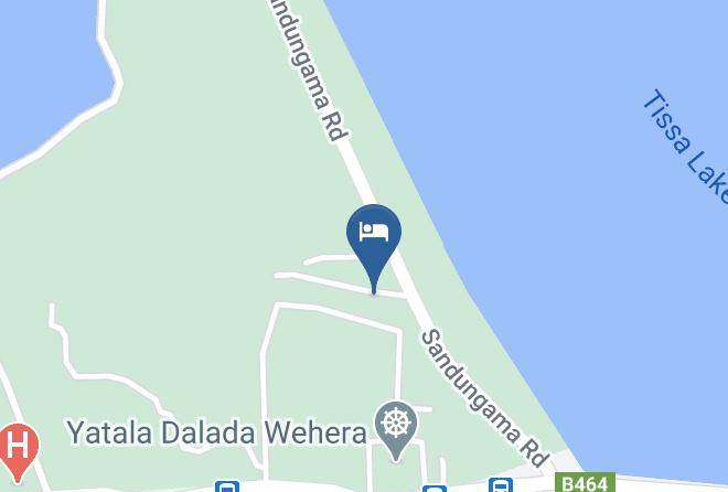 Galle - Tissa Rainbow Guest & Yala Maps