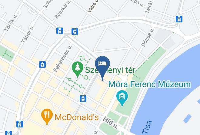 Szeged - Tisza Hotel Maps