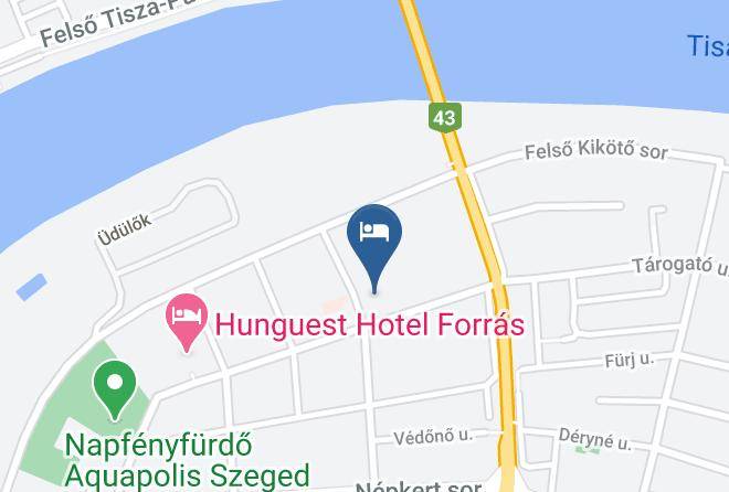 Szeged - Tisza Sport Hotel Maps