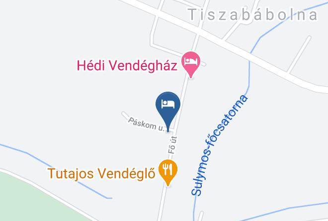 Tiszababolna - Tiszavirag Vendeghaz Maps