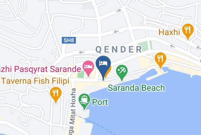 Saranda - Titania Hotel Maps