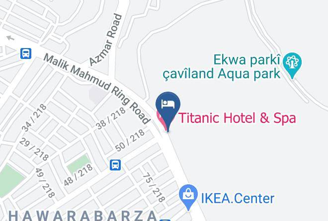 Sulaymaniyah - Titanic Hotel And Spa Maps