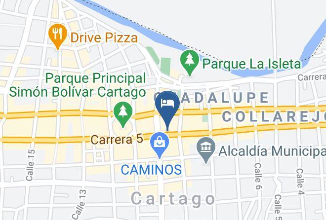Cartago - Tiu Mara Hotel Maps