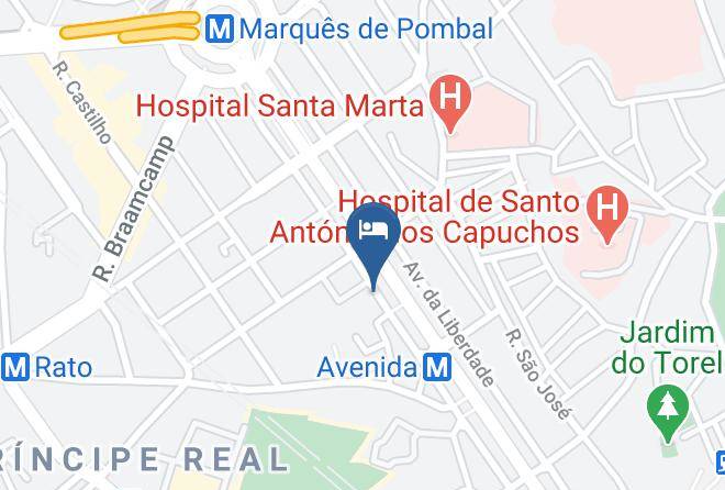 Lisbon - Tivoli Avenida Liberdade Maps