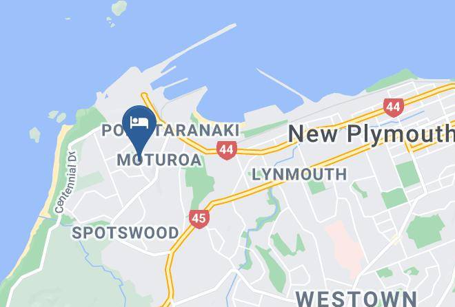 New Plymouth - Tivoli Homestay Maps