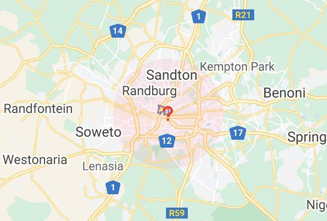 City Of Johannesburg - Toadbury Hall Country Hotel Maps