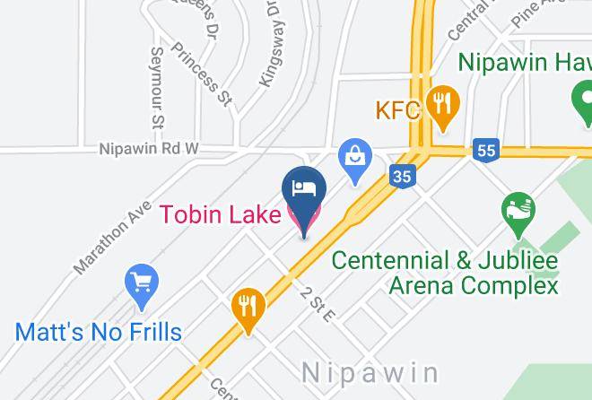 Tobin Lake Motel Map