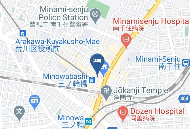 Arakawa Ward - Toden Hotel Maps