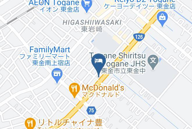 Togane City - Hotel Togane Hills Maps