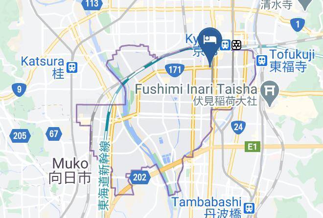 Kyoto City Minami Ward - Toji Machiya Maps