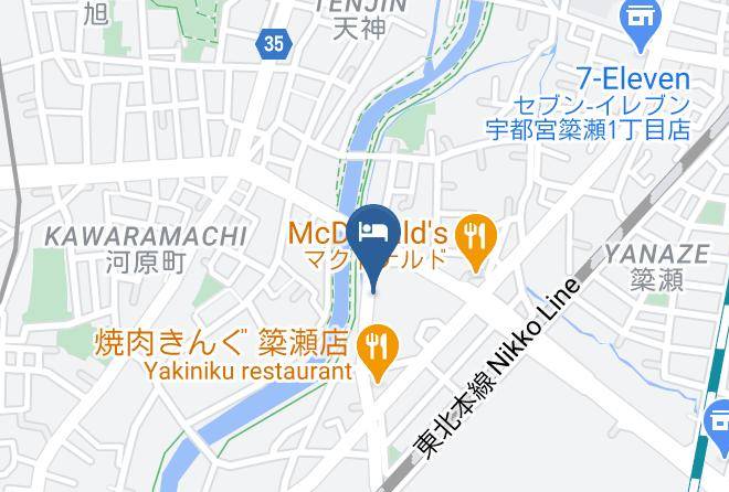 Utsunomiya City - Toka Hotel Maps