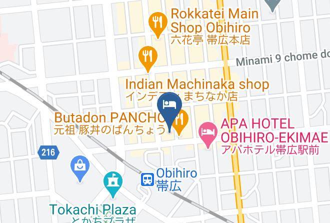 Obihiro City - Tokachi Gardens Hotel Maps
