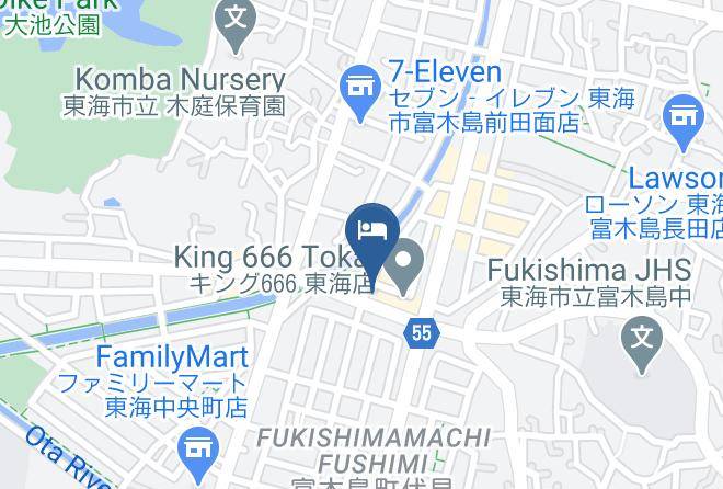 Tokai City - Tokai Center Hotel Maps