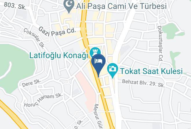 Tokat Sogukpinar - Tokat Burcu Hotel Maps