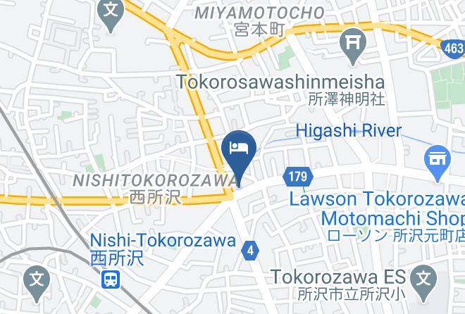Tokorozawa City - Tokorozawa Daiichi Hotel Maps