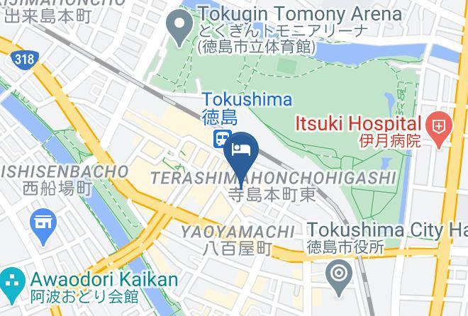 Tokushima City - Tokushima Station Hotel Maps