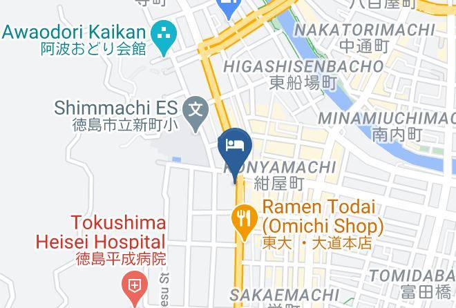 Tokushima City - Tokushima Washington Hotel Plaza Maps