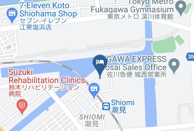 Koto Ward - Tokyo Bay Shiomi Prince Hotel Maps