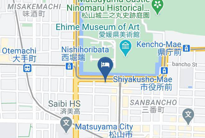 Matsuyama City - Tokyo Dai Ichi Hotel Matsuyama Maps