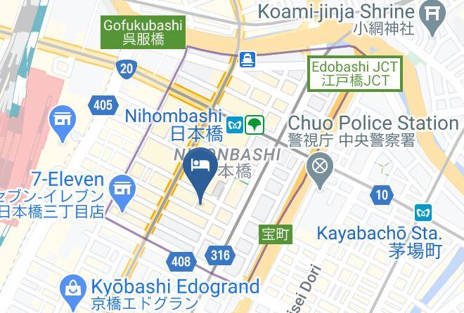Chuo Ward - Tokyo Ekimae Bay Hotel Maps