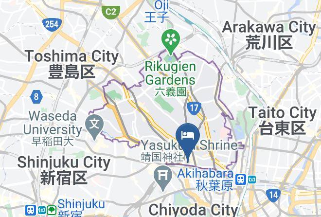 Bunkyo Ward - Tokyo Green Hotel Korakuen Maps