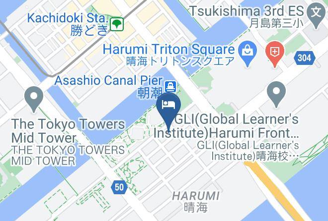 Tokyo Kaiin Kaikan Map - Tokyo Met - Chuo Ward