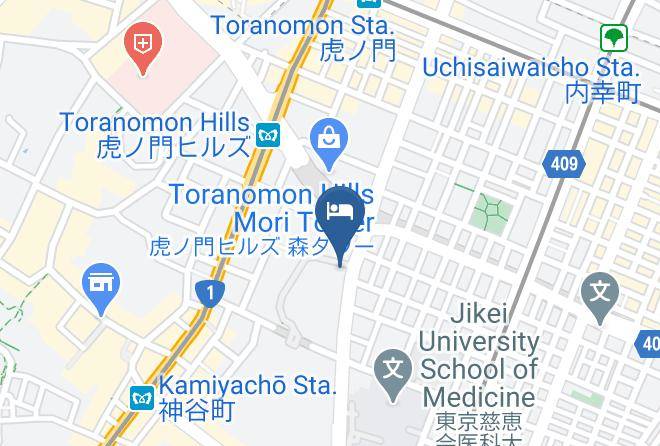 Minato Ward - Tokyo Toranomon Tokyu Rei Hotel Maps
