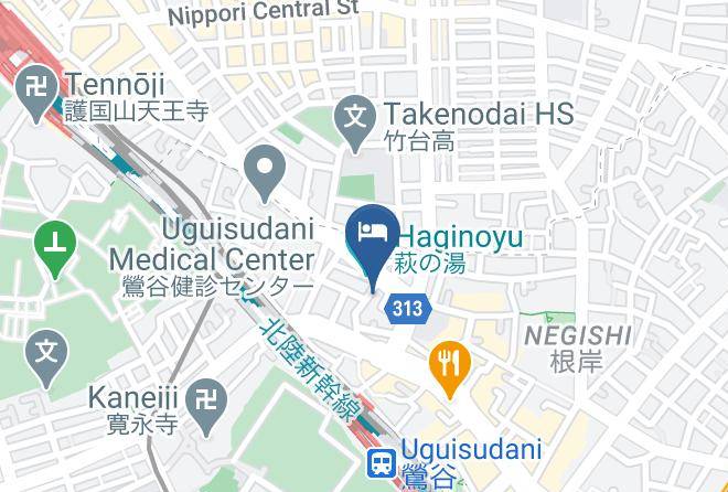 Taito Ward - Tokyo Tourist Inn Uguisudani Maps