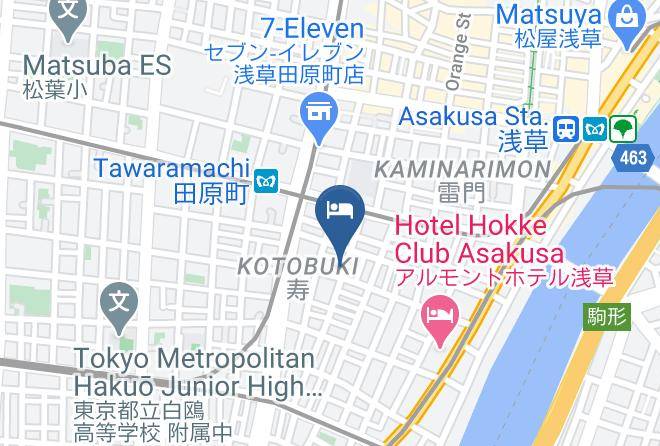 Taito Ward - Tokyo W Inn Asakusa Maps