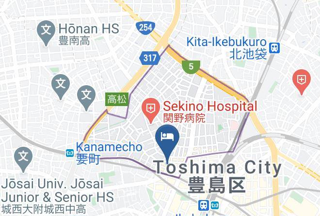 Toshima Ward - Tokyu Stay Ikebukuro Maps