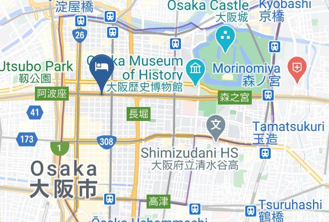 Osaka City Chuo Ward - Tokyu Stay Osaka Honmachi Maps