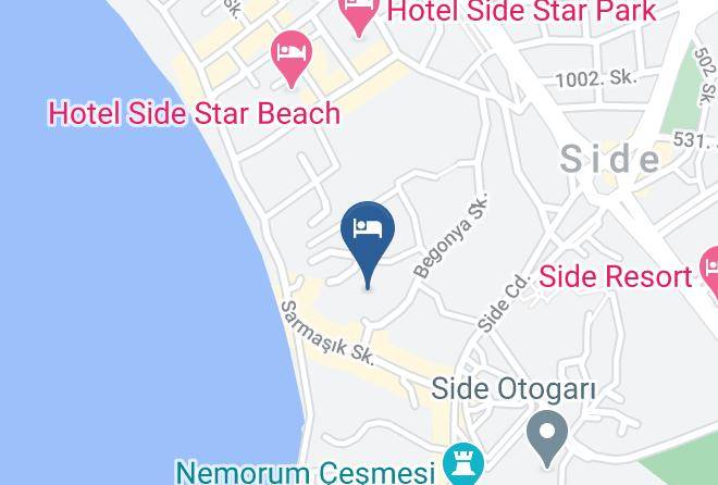 Manavgat - Toll Hotel Maps
