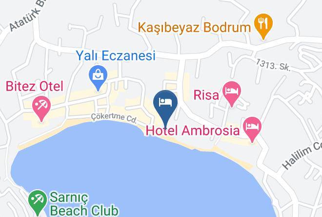 Bodrum - Toloman Hotel Maps