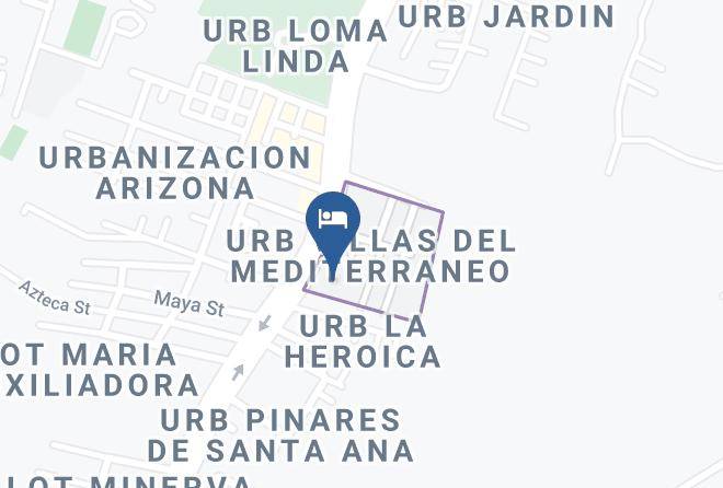 Santa Ana - Hotel Tolteka Maps