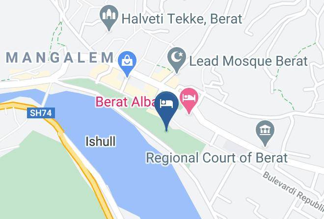 Berat - Tomori Hotel Maps