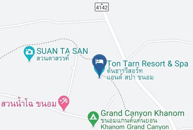 Amphoe Khanom - Ton Tarn Resort & Spa Maps