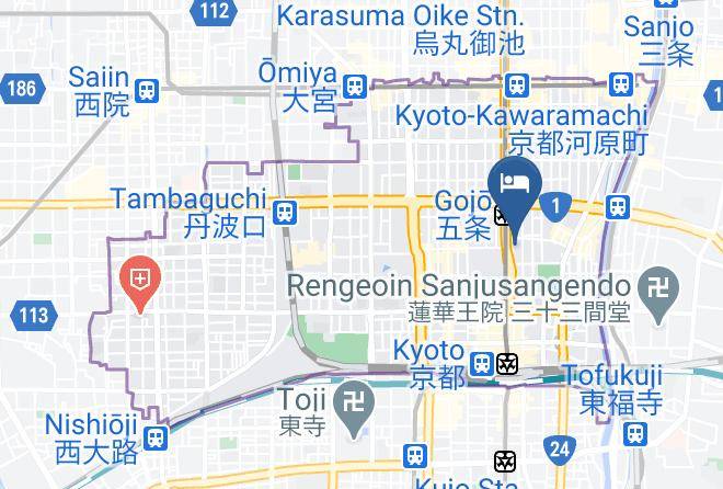 Kyoto City Shimogyo Ward - Tonami Tsumesho Maps