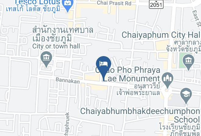 Amphoe Mueang Chaiyaphum - Tonkhoon Hotel Maps
